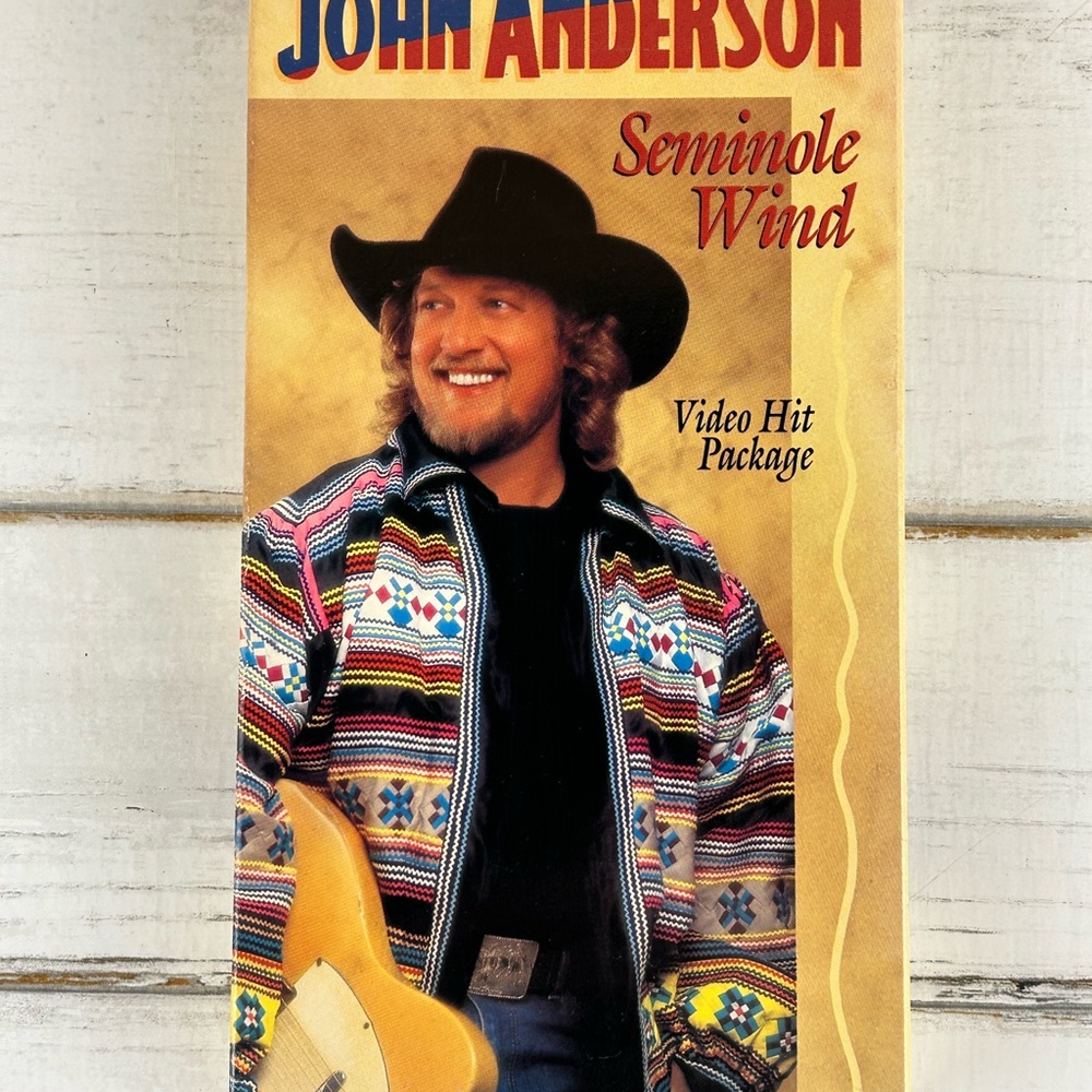 John Anderson Seminole Wind VHS Cover - Colorful Southwestern Jacket
